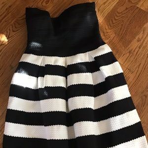 Strapless Cocktail dress B/W